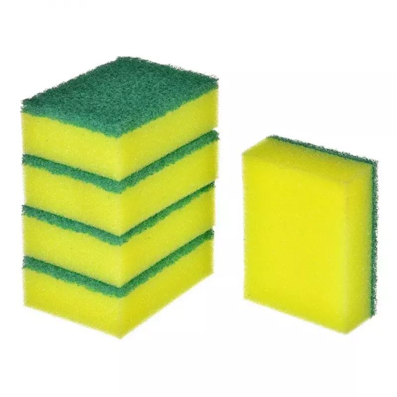 Gąbka ścierna VILEDA Tip-Top opakowanie 5 szt., prostokątne wkłady z włókna 70×90×30 mm, żółty