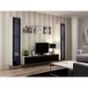 Stojak pod telewizor cama meble VIGO 180 — 1800×400×300 mm, biały blat, biała rama, płyta wiórowa