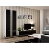 Stojak pod telewizor cama meble VIGO 180 — 1800×400×300 mm, biały blat, biała rama, płyta wiórowa