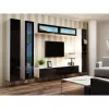 Stojak pod telewizor cama meble VIGO 180 — 1800×400×300 mm, biały blat, biała rama, płyta wiórowa