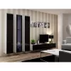 Stojak pod telewizor cama meble VIGO 180 — 1800×400×300 mm, biały blat, biała rama, płyta wiórowa