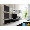 Stojak pod telewizor cama meble VIGO 180 — 1800×400×300 mm, biały blat, biała rama, płyta wiórowa