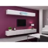 Szafka pod telewizor Cama Meble VIGO 140, 1400×400×300 mm, biały połysk blat, płyta wiórowa, biała rama