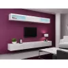 Szafka pod telewizor Cama Meble VIGO 140, 1400×400×300 mm, biały połysk blat, płyta wiórowa, biała rama