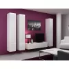 Szafka pod telewizor Cama Meble VIGO 140, 1400×400×300 mm, biały połysk blat, płyta wiórowa, biała rama