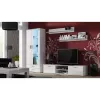 Stolik pod TV cama meble SOHO 180 — 1800×430×370 mm, biały blat (płyta wiórowa), biała rama