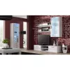 Stolik pod TV cama meble SOHO 180 — 1800×430×370 mm, biały blat (płyta wiórowa), biała rama