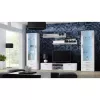 Stolik pod TV cama meble SOHO 180 — 1800×430×370 mm, biały blat (płyta wiórowa), biała rama