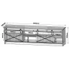 Szafka TV Cama Meble GRANERO RTV 200x56,7x35 cm — biały blat, korpus z płyty wiórowej