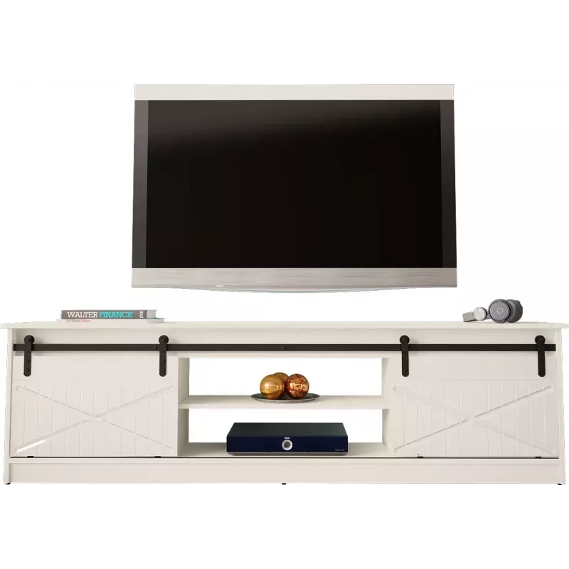 Szafka TV Cama Meble GRANERO RTV 200x56,7x35 cm — biały blat, korpus z płyty wiórowej