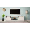 Szafka TV Cama Meble GRANERO RTV 200x56,7x35 cm — biały blat, korpus z płyty wiórowej