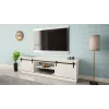 Szafka TV Cama Meble GRANERO RTV 200x56,7x35 cm — biały blat, korpus z płyty wiórowej