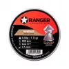Śrut wiatrówkowy RANGER CLAS03.45.500 — diabolo 4,5 mm, ostry rowkowany grot, 500 szt. w aluminiowym dozowniku