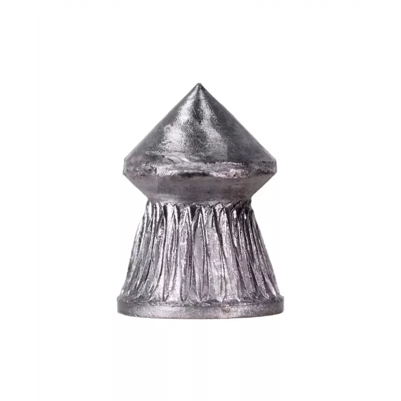 Śrut wiatrówkowy RANGER CLAS03.45.500 — diabolo 4,5 mm, ostry rowkowany grot, 500 szt. w aluminiowym dozowniku