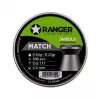 Śrut wiatrówkowy RANGER PRORO 4.5 mm Diabolo — 500 szt., srebrny, aluminiowy dozownik