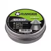 Śrut pneumatyczny RANGER PRORO.45.500.S — 4,5 mm diabolo szpic, 500 szt., aluminiowy dozownik