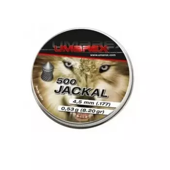 Śrut pneumatyczny UMAREX Jackal 4,5 mm zaostrzony żebrowany, ołowiany, 0,53 g — 500 szt.
