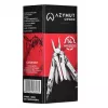 Multitool AZYMUT H2038 pełnowymiarowe narzędzie wielofunkcyjne — 14 narzędzi, 16,2 cm po rozłożeniu, 10,1 cm po złożeniu, 264 g, stal 420/7CR13, kabura skórzana