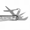 Multitool AZYMUT H2038 pełnowymiarowe narzędzie wielofunkcyjne — 14 narzędzi, 16,2 cm po rozłożeniu, 10,1 cm po złożeniu, 264 g, stal 420/7CR13, kabura skórzana