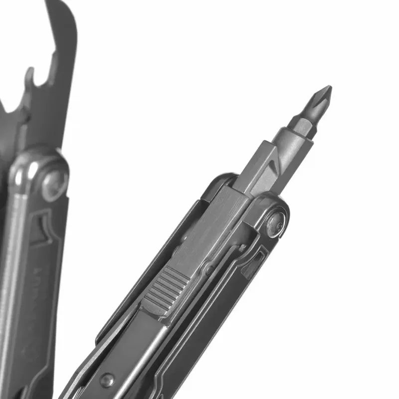 Multitool AZYMUT H2038 pełnowymiarowe narzędzie wielofunkcyjne — 14 narzędzi, 16,2 cm po rozłożeniu, 10,1 cm po złożeniu, 264 g, stal 420/7CR13, kabura skórzana