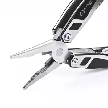 Multitool AZYMUT Trohon H-P2010121 — pełnowymiarowe 12-funkcyjne szczypce ze stali nierdzewnej, 8 bitów, składana długość 10,5 cm, 381 g