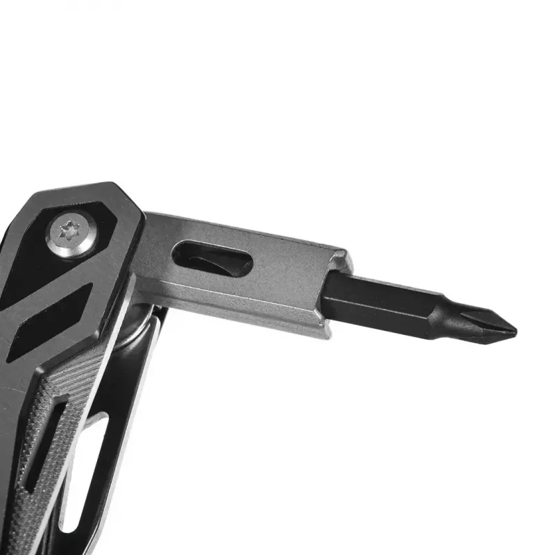 Multitool AZYMUT Trohon H-P2010121 — pełnowymiarowe 12-funkcyjne szczypce ze stali nierdzewnej, 8 bitów, składana długość 10,5 cm, 381 g