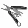 Multitool AZYMUT Turon 10 narzędzi karabinek H-P224108 — stal nierdzewna 420, 10 funkcji, złożony 11 cm, waga 224 g, kabura skórzana