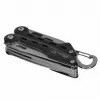 Multitool AZYMUT Turon 10 narzędzi karabinek H-P224108 — stal nierdzewna 420, 10 funkcji, złożony 11 cm, waga 224 g, kabura skórzana
