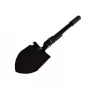Składana łopata taktyczna AZYMUT Trapper — stal nierdzewna, czarna, 410 mm, 565 g