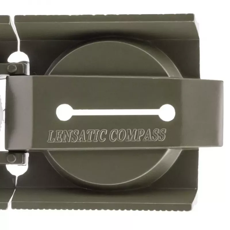 Magnetyczny kompas nawigacyjny Mil‑Tec Mil‑Tec US z podświetleniem, aluminiowa obudowa, skale 1:50k i 1:25k, oliwkowy