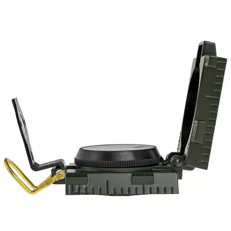 Magnetyczny kompas nawigacyjny Mil‑Tec Mil‑Tec US z podświetleniem, aluminiowa obudowa, skale 1:50k i 1:25k, oliwkowy