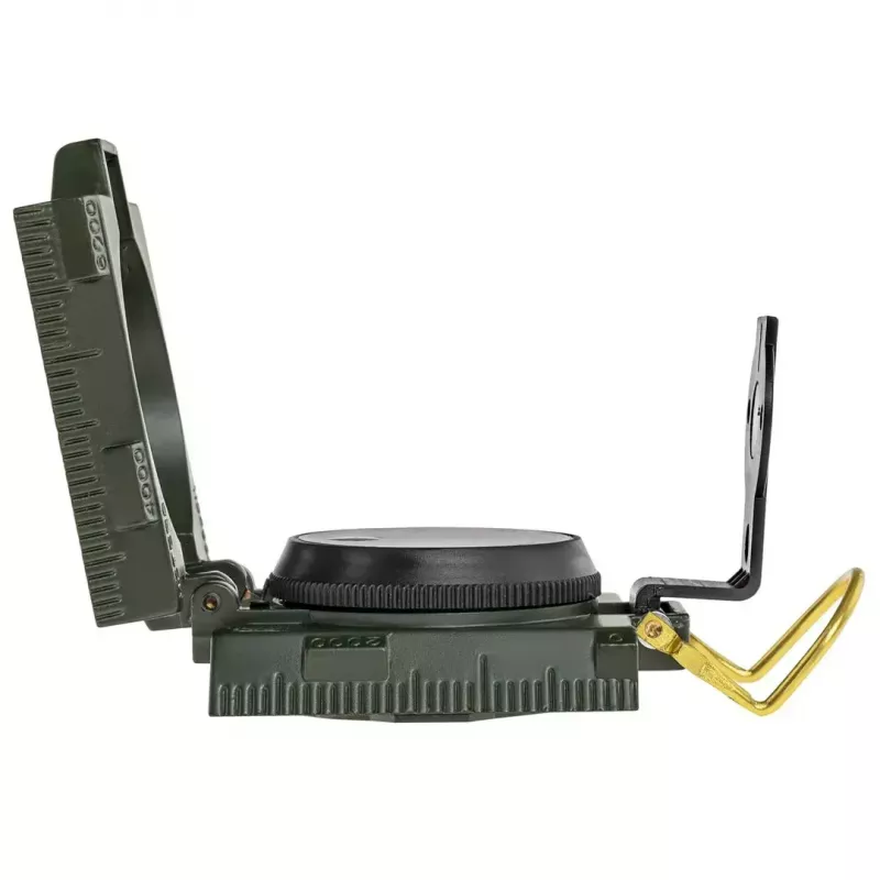 Magnetyczny kompas nawigacyjny Mil‑Tec Mil‑Tec US z podświetleniem, aluminiowa obudowa, skale 1:50k i 1:25k, oliwkowy