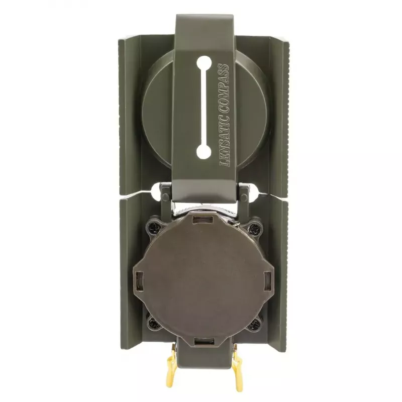 Magnetyczny kompas nawigacyjny Mil‑Tec Mil‑Tec US z podświetleniem, aluminiowa obudowa, skale 1:50k i 1:25k, oliwkowy
