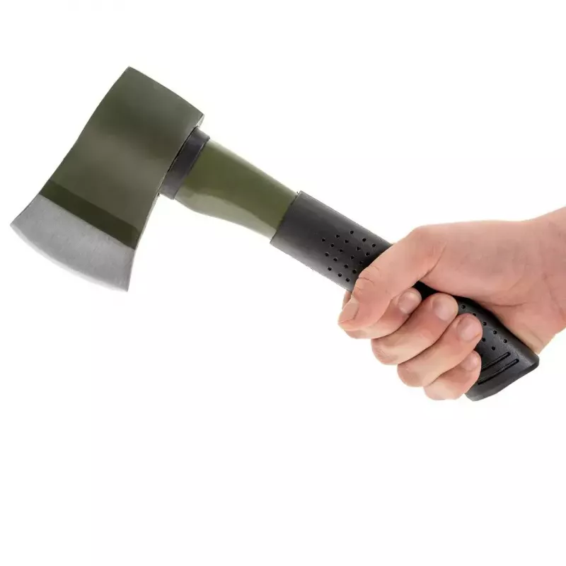 Toporek Mil-Tec 15506000 — kompaktowy topór outdoorowy, ostrze ze stali nierdzewnej 4,6 mm, długość 280 mm, szerokość głowicy 80 mm, waga 832 g