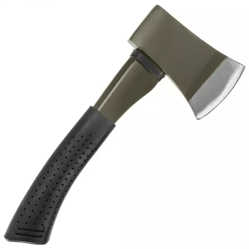 Toporek Mil-Tec 15506000 — kompaktowy topór outdoorowy, ostrze ze stali nierdzewnej 4,6 mm, długość 280 mm, szerokość głowicy 80 mm, waga 832 g