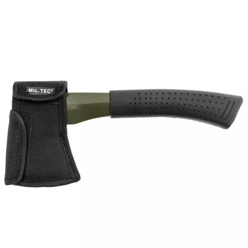 Toporek Mil-Tec 15506000 — kompaktowy topór outdoorowy, ostrze ze stali nierdzewnej 4,6 mm, długość 280 mm, szerokość głowicy 80 mm, waga 832 g