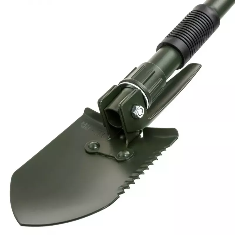 Składana łopata Mil-Tec Mini II — kompaktowe narzędzie saperskie, długość 405 mm, szerokość ostrza 100 mm, masa 560 g, składana (15,5 x 10 x 6,5 cm)