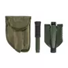 Składana łopata Mil-Tec Mini II — kompaktowe narzędzie saperskie, długość 405 mm, szerokość ostrza 100 mm, masa 560 g, składana (15,5 x 10 x 6,5 cm)
