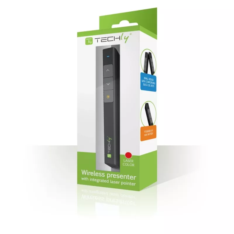 Techly ITC-LASER26 bezprzewodowy prezenter RF czarny
