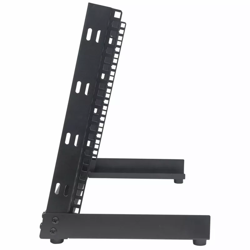 Szafa rack 19 cali Intellinet - otwarta rama (biurkowa), 8U, czarna, płaska paczka