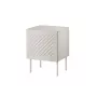 Nightstand Cama meble SIENA 44.5×40×59 cm, cashmere matt, MDF i płyta wiórowa, zestaw 2 szt.