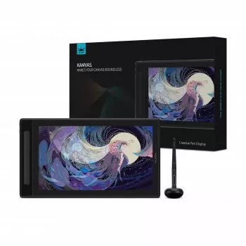 Tablet graficzny HUION Kamvas Pro 16 GT1602 15,8 cala 2.5K IPS display, 8192 poziomów nacisku, 8 programowalnych przycisków, USB-C/HDMI