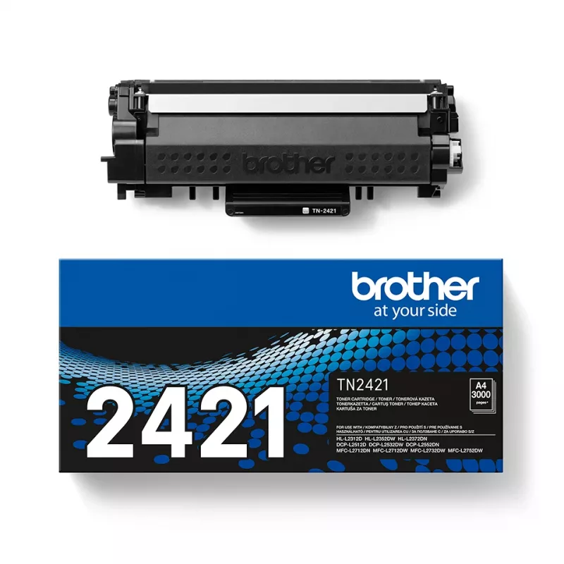 Toner Brother TN-2421 Czarny, oryginalny wkład laserowy, 1 szt., kompatybilny z drukarkami Brother