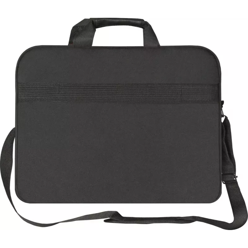 Torba na laptopa DEFENDER 15,6 cala (39,6 cm) — poliester, odpinany pasek na ramię, zamek błyskawiczny, czarna