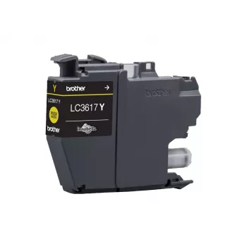 Żółty wkład atramentowy Brother LC-3617Y, oryginalny, standardowa wydajność, 550 stron