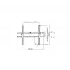Gembird WM-70T-02 uchwyt ścienny do telewizora 37–70 cali, maks. 40 kg, VESA 200×200–600×400, pochylenie ±12°, odległość od ściany 5,3 cm, stal, czarny