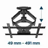 Uchwyt ścienny do telewizora Gembird WM-75ST-01 do ekranów 32–75 cali, VESA 600x400, 45,5 kg, regulowany odstęp 4,9–49,1 cm, pochylenie -5°–8°