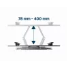 Uchwyt ścienny do telewizora GEMBIRD WM-70ST-01 dla ekranów 37–70 cali, regulacja pochylenia 0° do -20°, obrót ±60°, VESA 200×200–600×400, maks. 35 kg, czarny