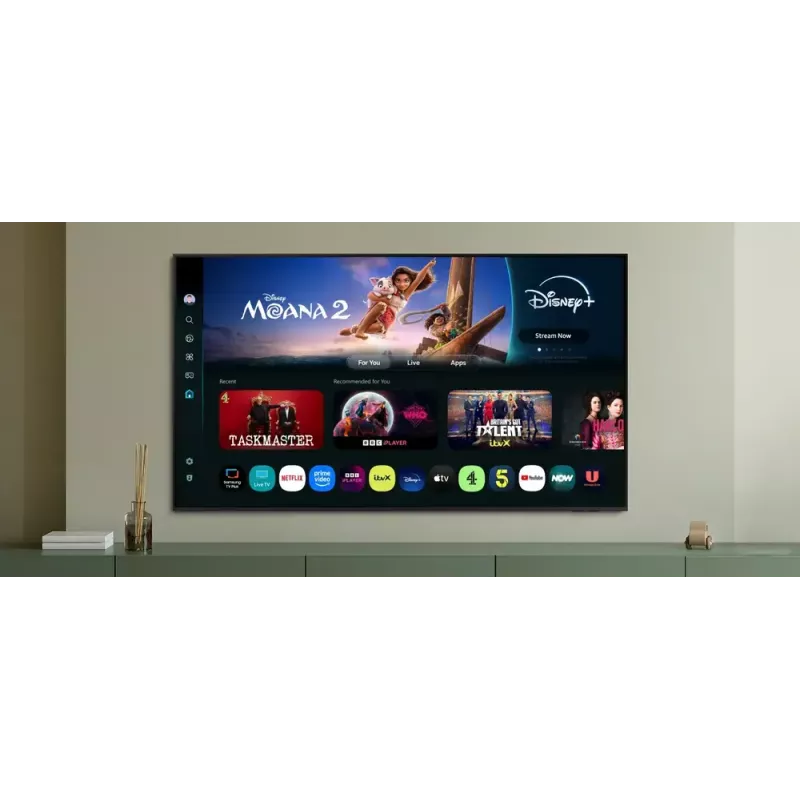Telewizor Samsung 75 cali Neo QLED QN85F 4K UHD, Neo QLED, 3840×2160, Tizen, Wi‑Fi, HDMI×4, 75 cali (189 cm), Srebrny