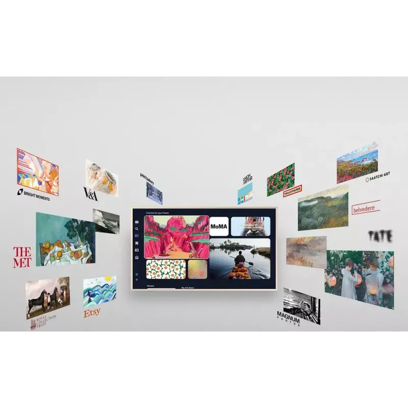 Telewizor Samsung QE65LS03FAUXXH 65 cali The Frame QLED 4K HDR Smart TV, 3840×2160, Tizen, 120Hz